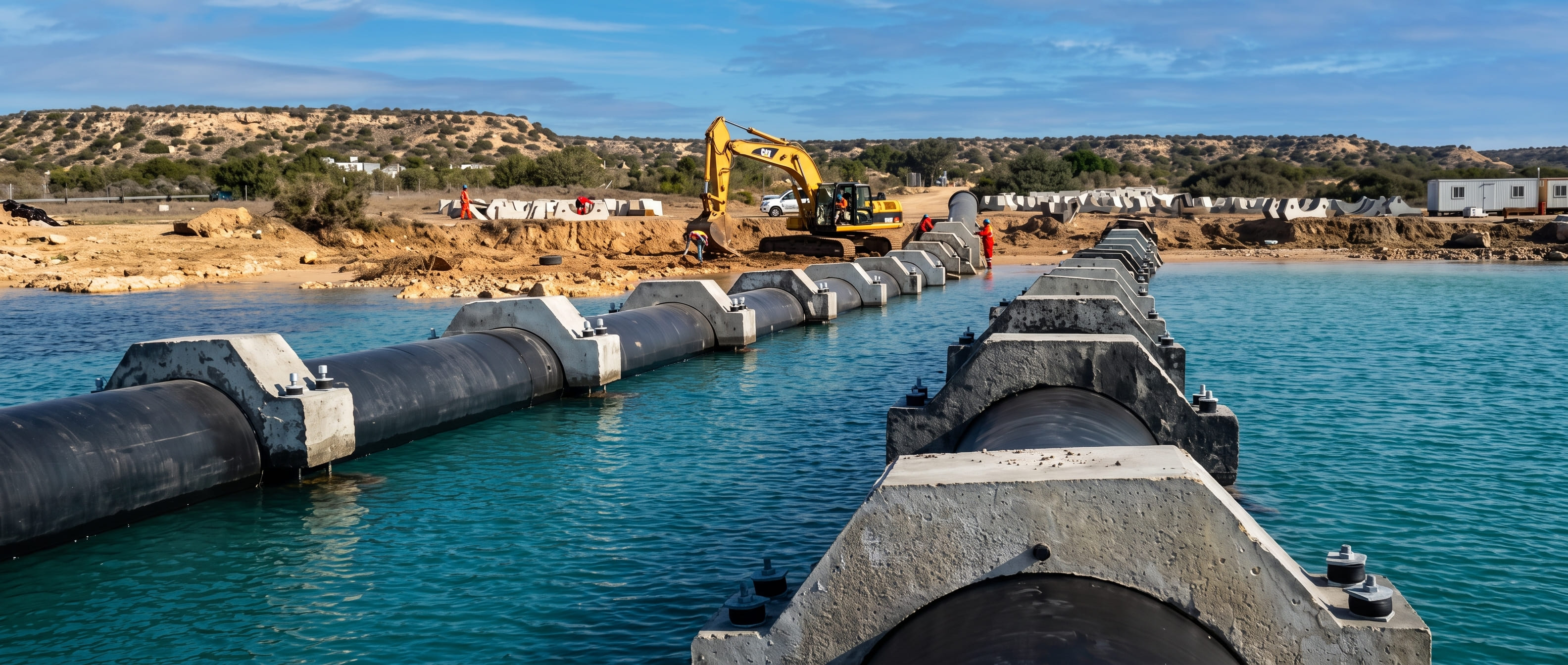 Uzkar Marine Structures Construction Site and Precast Production